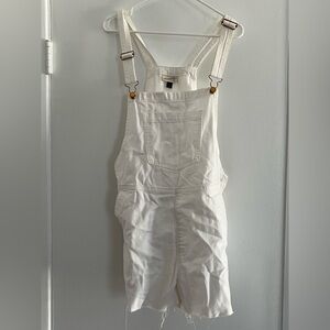 Universal Thread White Jumpsuit with Adjustable Straps